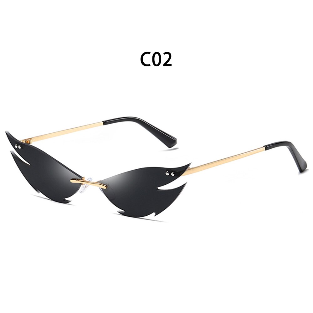 1 PC UV400 samochodów Auto okulary przeciwsłoneczne bezramkowe kobiety Vintage Butterfly okulary przeciwsłoneczne Vintage Street Motor pyłoszczelne gradientowe szkła okulary: 2