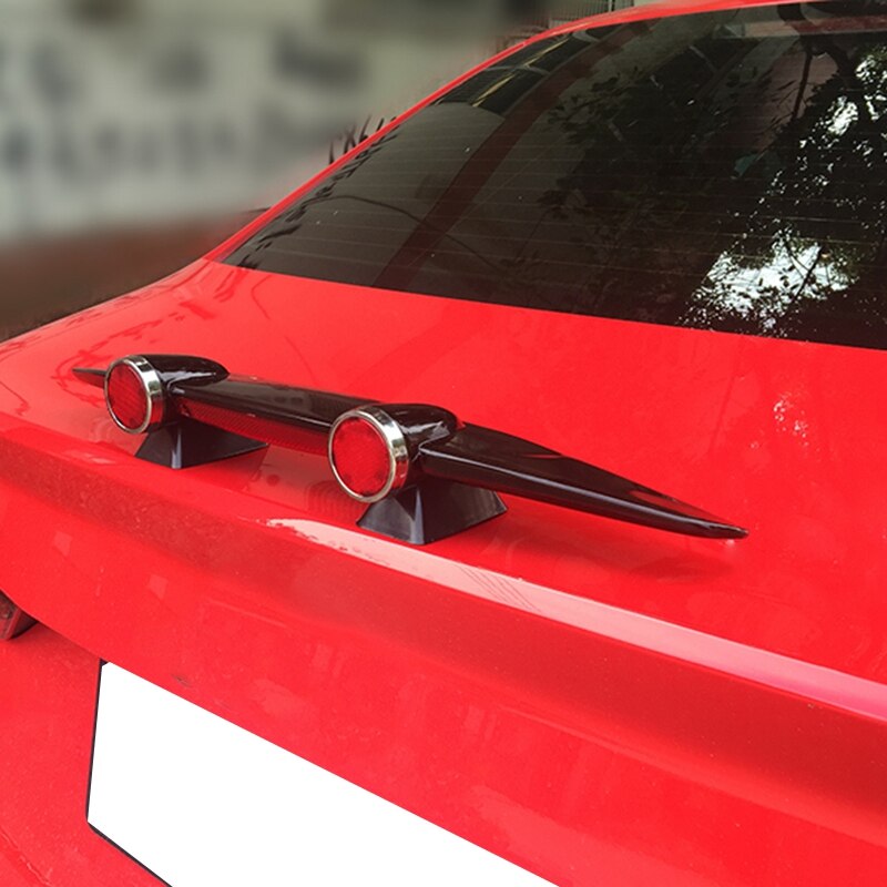 Car Mini Spoiler Wing Rear Spoiler Small Airplane Empennage Model Without Perforation Universal Tail Decoration Auto Accessories