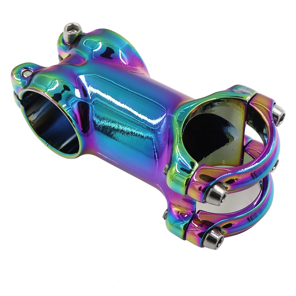 Regenbogen Fahrrad Lenker Vorbau 6 Grad 31,8mm * 60/70/80/90mm Berg Straße Fahrrad bunte Stengel MTB XC Behälter DH FR Fahrrad Stengel