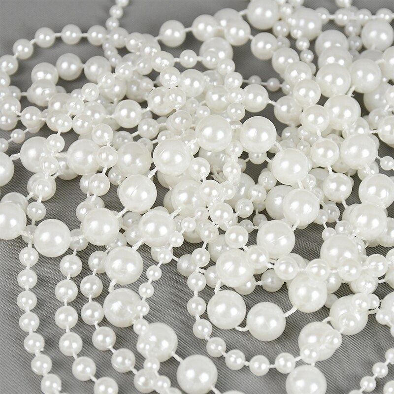 3M 4-10mm Garment Beads Chain Artificial Pearl String Line Handmade Accessories for DIY Wedding Decoration Imitation Pearl Beads