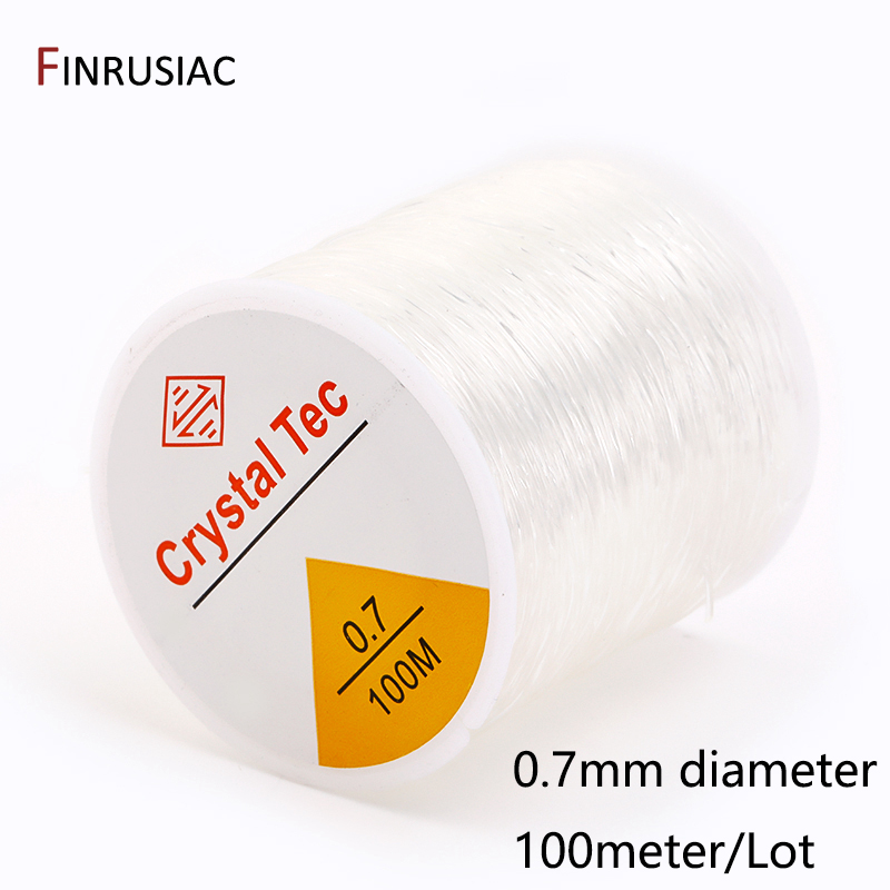 0.4-1.0mm cabo elástico corda de cristal transparente linha elástica para fazer jóias, diy pulseira colar frisado acessórios: Vermelho
