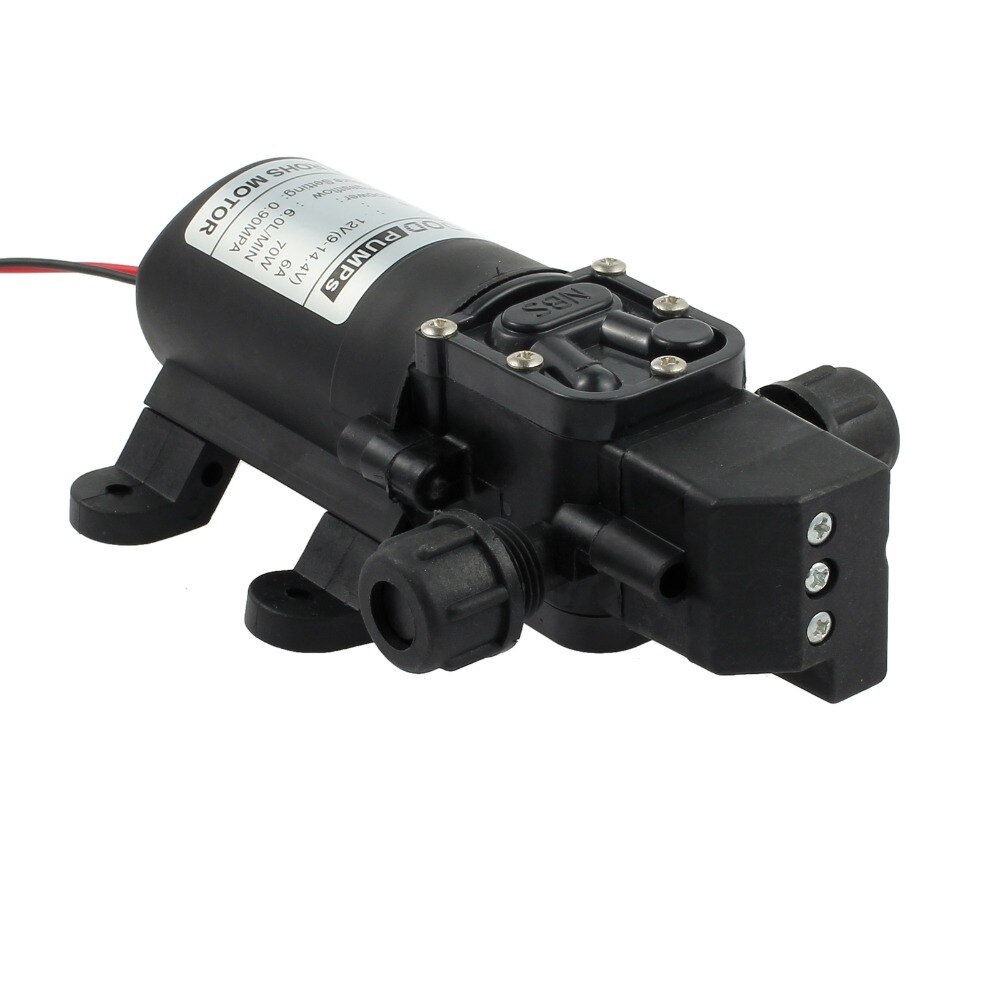 AUTOUTLET Water Pump DC 12V High Pressure for Micro Diaphragm Automatic Switch 6L/min For Marine Yachting Boat Caravan Vehicle