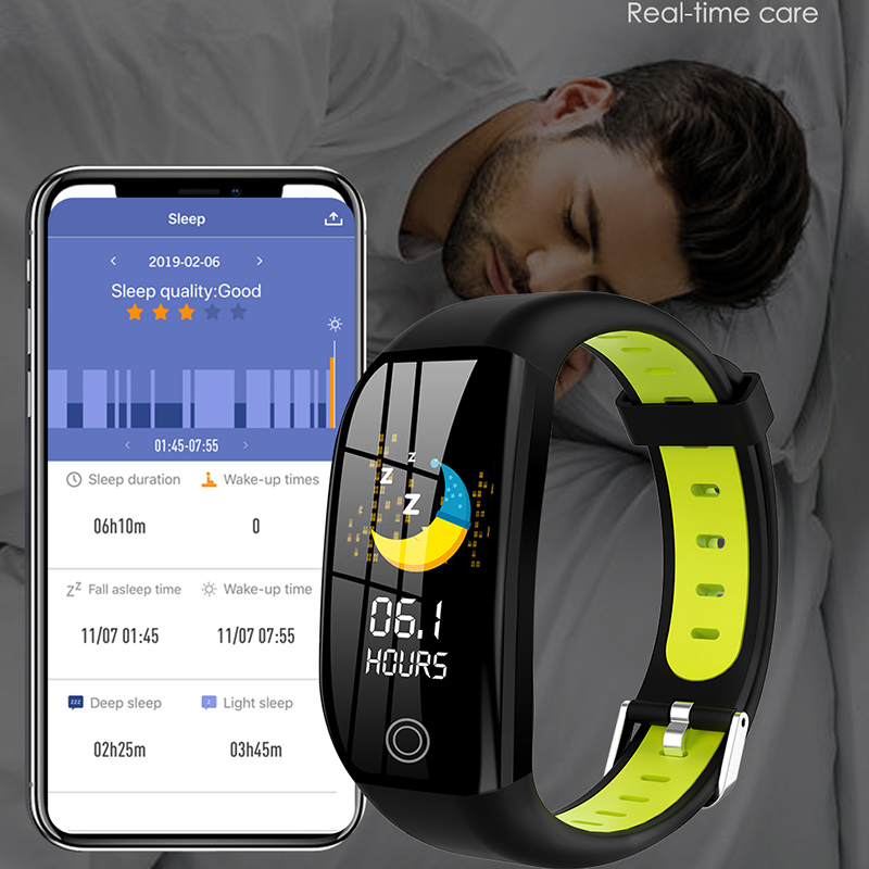 F21 Smart Fitness Bracelet Heart Rate Monitor Activity Tracker Health Wristband Pedometer Smartband Men Women For Android IOS