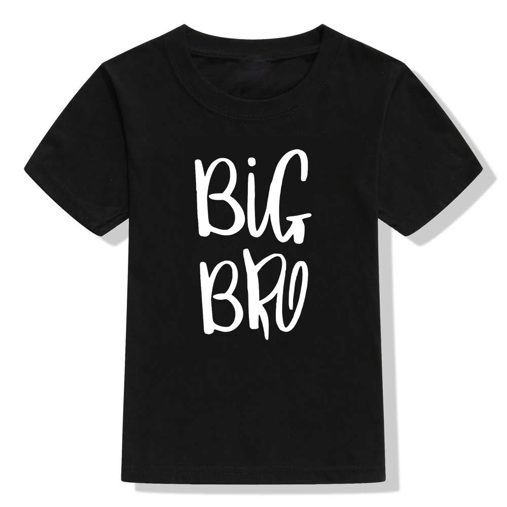 1 st big bro &amp; lil bror pojke syskon familj matchande t-shirt nyfödd barnbyxa storebror lillebror syskonkläder