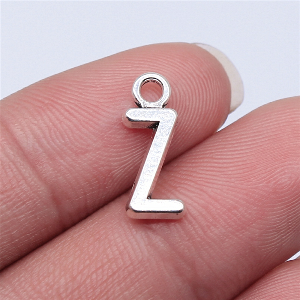 WYSIWYG 26pcs 16mm Alfabet A-Z Letters Charms Antiek Zilver Kleur Hangers Maken DIY Handgemaakte Tibetaanse Vinden Sieraden: Paars