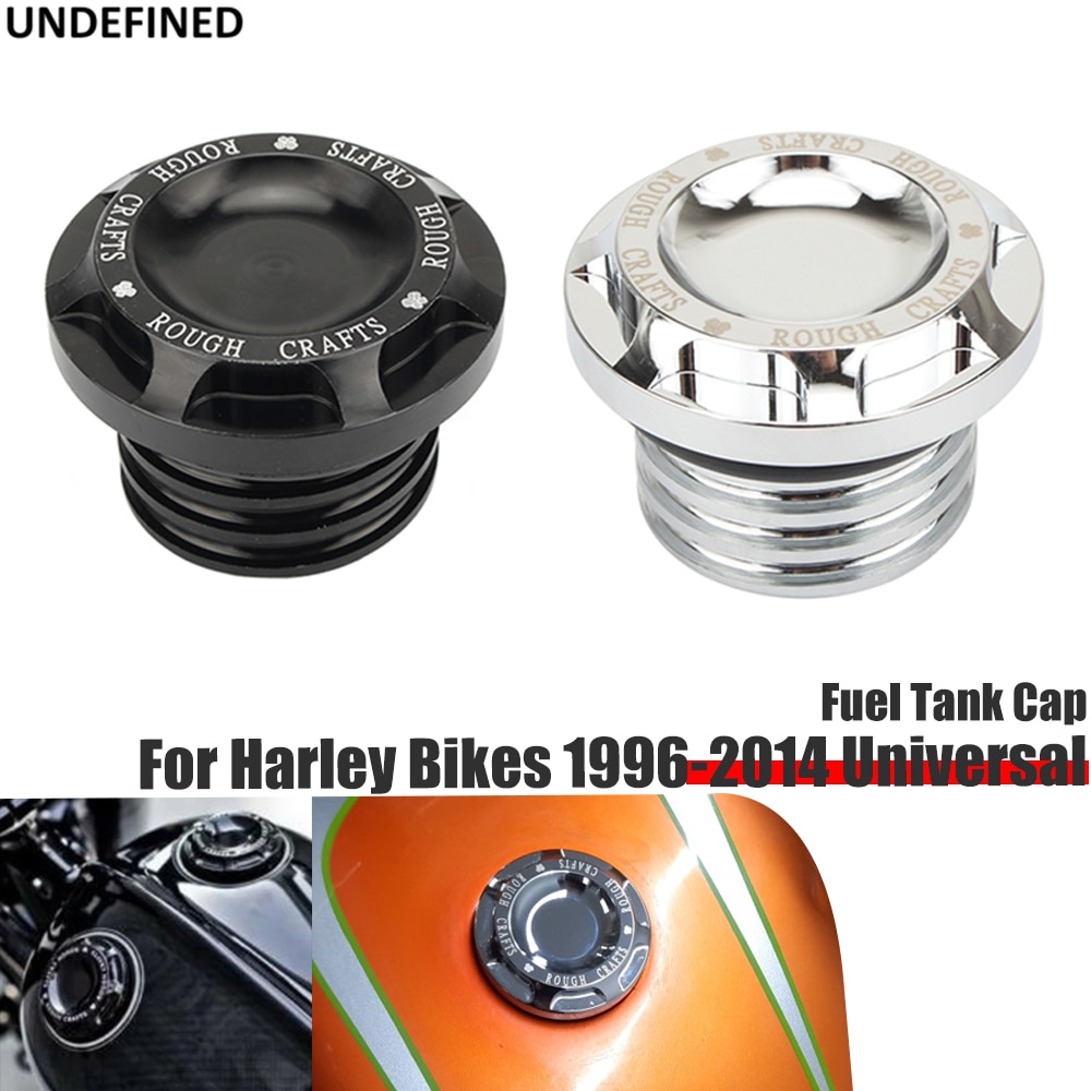 For Harley Touring Road King Street Glide Dyna Softail Sportster XL 883 Motorcycle Fuel Tank Cap Rough Crafts RC Gas Caps Cover