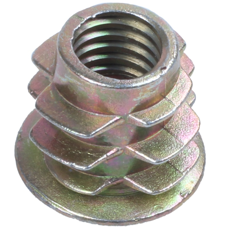 30 stuks  m6 x 10mm zeskant inbusschroef met draadinzetmoer voor hout