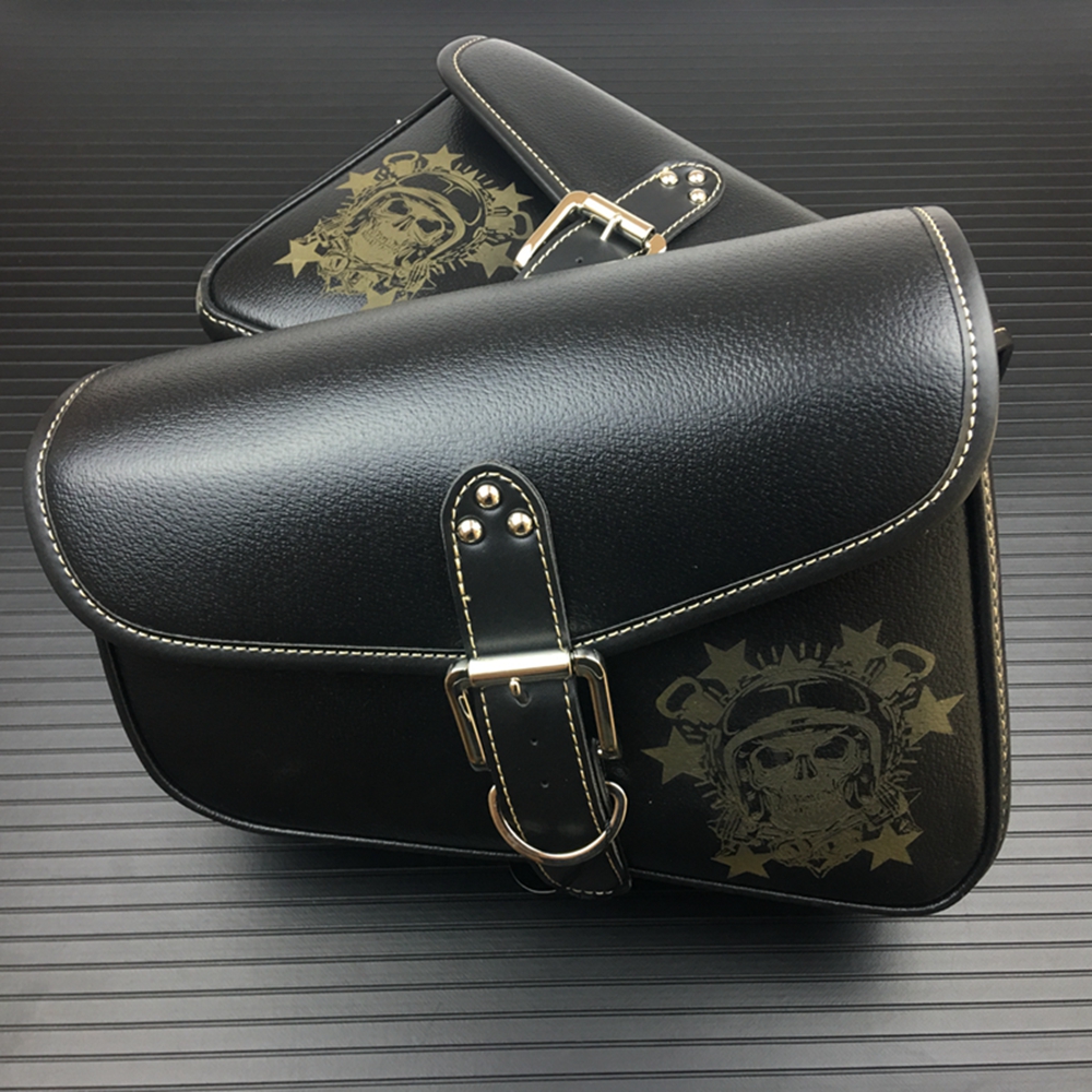 Borse da Sella Moto - Pelle PU - Impermeabile - Borsa Attrezzi Laterale - per Sportster 883 1200XL: Grigio