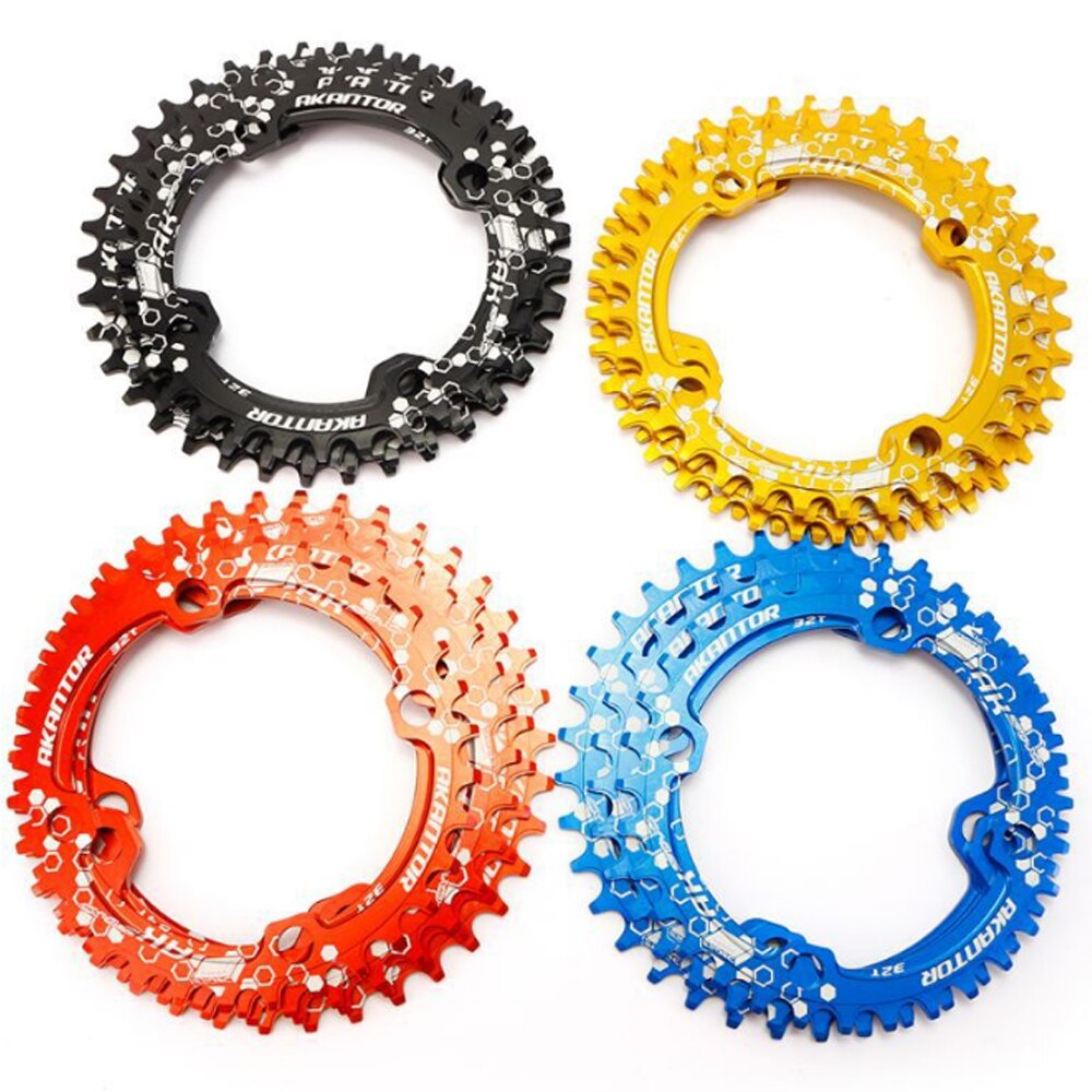 34T Chainring Ring 104BCD Mountain Bike Narrow Wide MTB 145MM Single Speed Bicycle Chainwheel Bike Bolts Crank Gear Disc Parts