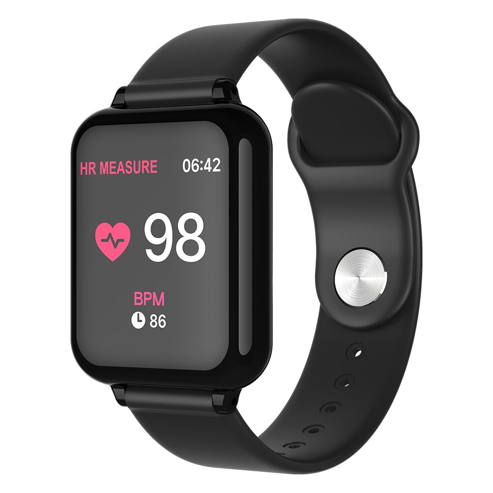 Smart Horloge Met Drie-Assige Sensor Hartslag Bloeddruk Smartwatch Bluetooth Verbinden Fitness Beweging Voor Android Ios: Black