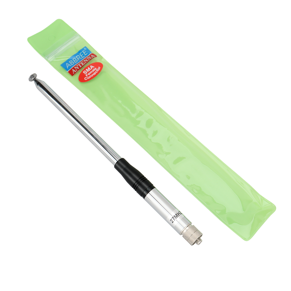 Antena telescópica cb 27mhz sma fêmea/macho/bnc para radtel RT-860 RT-880 radio UV-88 UV-98 plus quansheng UV-K5(8) rádio tk11