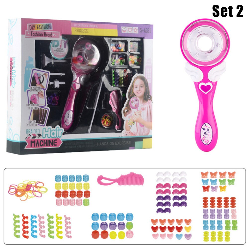 Automatische Vlechten Apparaat Elektrische Kinderen Meisjes Haar Vlechten Styling Apparaat Tool B99: set 2