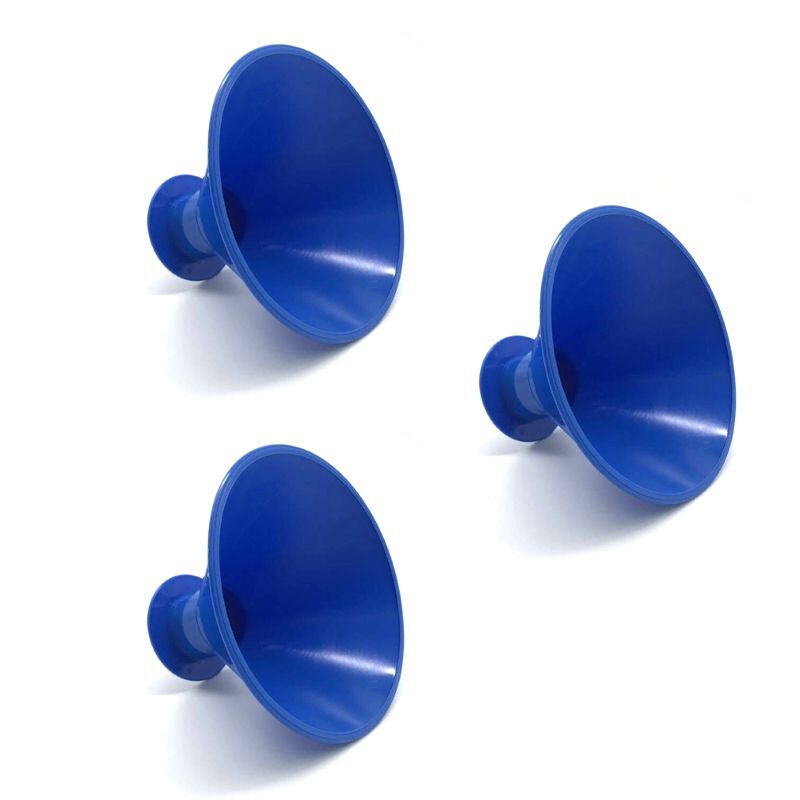 Ice Scraper Car Magic Window Windshield Snow shovels Car Shaped Funnel Snow Remover Deicer Cone Deicing Tool: 3pcs blue