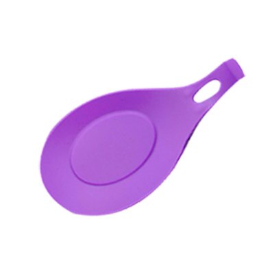 1pc lila träsilikon köksredskap sked soppvändare spatel tång nonstick köksredskap bakprylar redskapsredskap de cocina: Vinröd