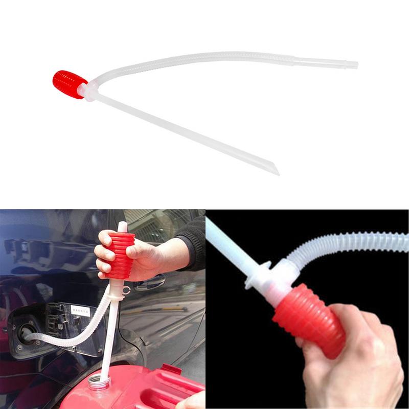 Tragbare Auto Manuelle Hand Siphon Pumpe Schlauch Gas Öl Siphon Transfer Schlauch Pumpe