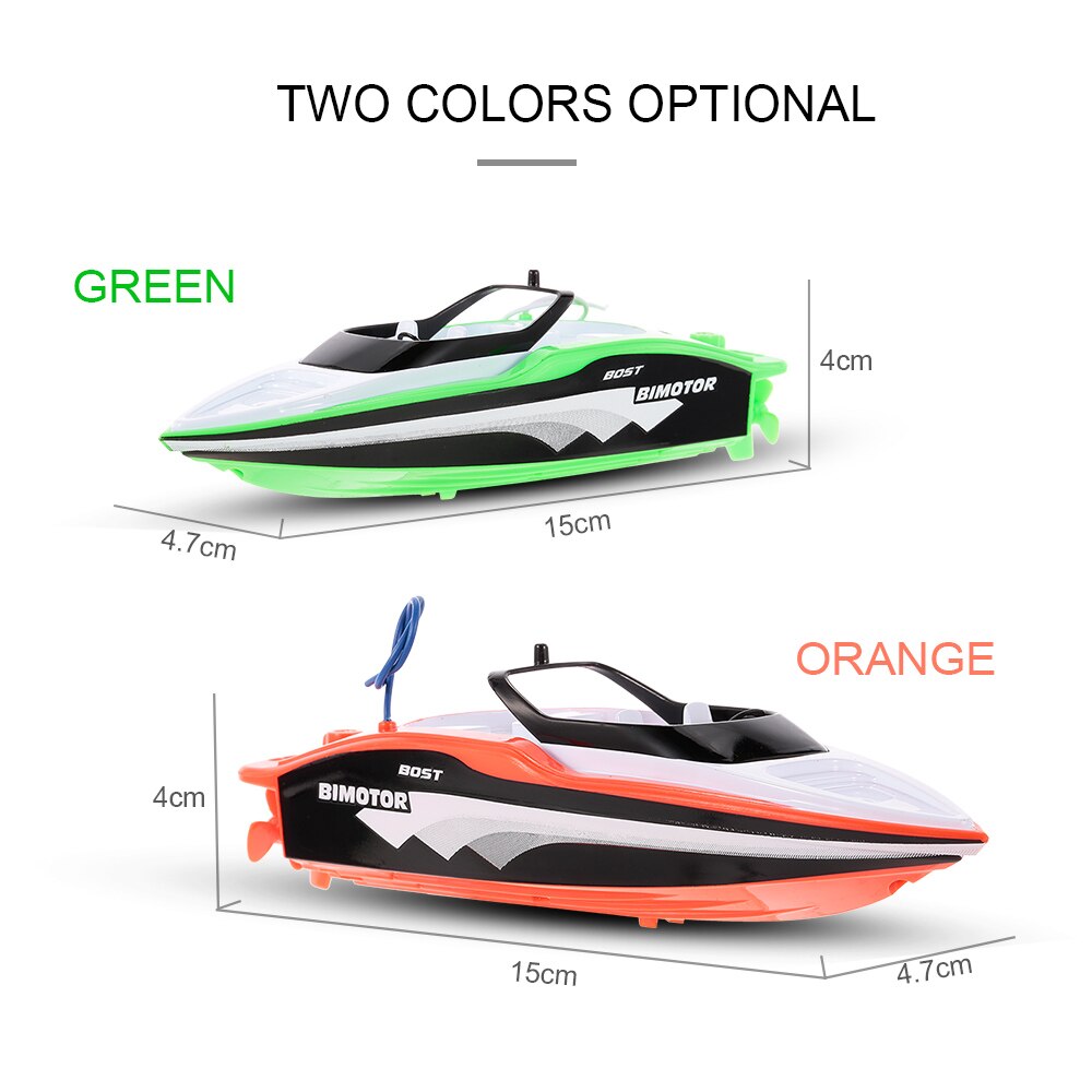 Portable Mini RC Racing Boat Strong Power Double Motor Remote Control Speedboat Rowing Escort Boat Water Children Model Toy