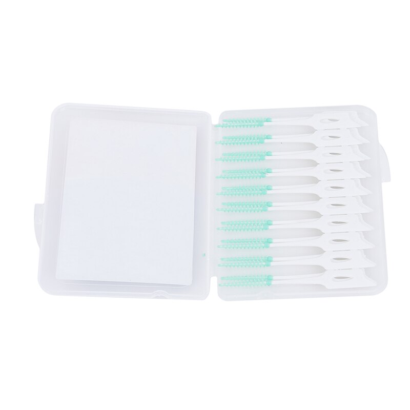 20pcs/pack Adults Ragers Clean Between Teeth Floss Brushes Toothpick Toothbrush Dental Oral Care Tool Soft Silicone Tanden Rager