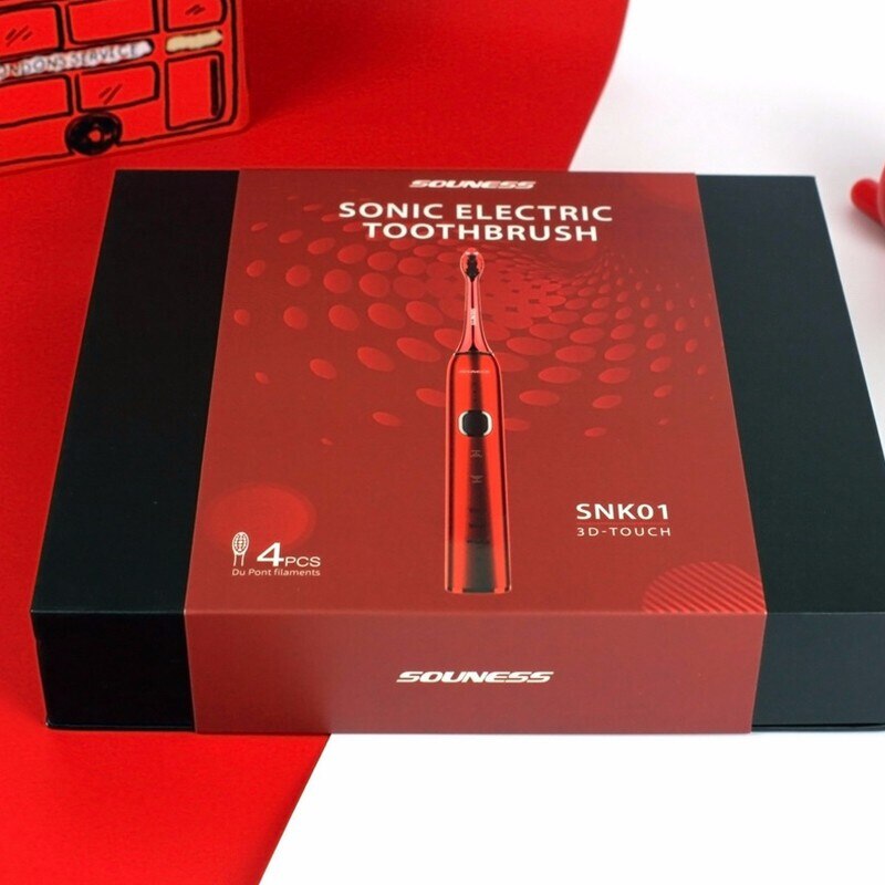 SOUNESS SNK01 Sonic Electric Toothbrush 3D Smart Touch Ultrasonic Automatic Tooth Brush Adult IPX7 Waterproof Electric Brush Set