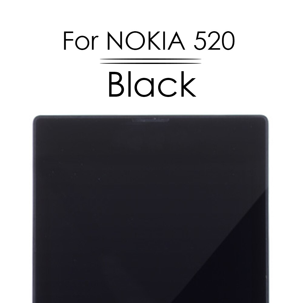 4.0 &#39;&#39; Original LCD For Nokia Lumia 520 LCD Display Touch Screen Digitizer With Frame Replacement Parts For Nokia 520 LCD Screen