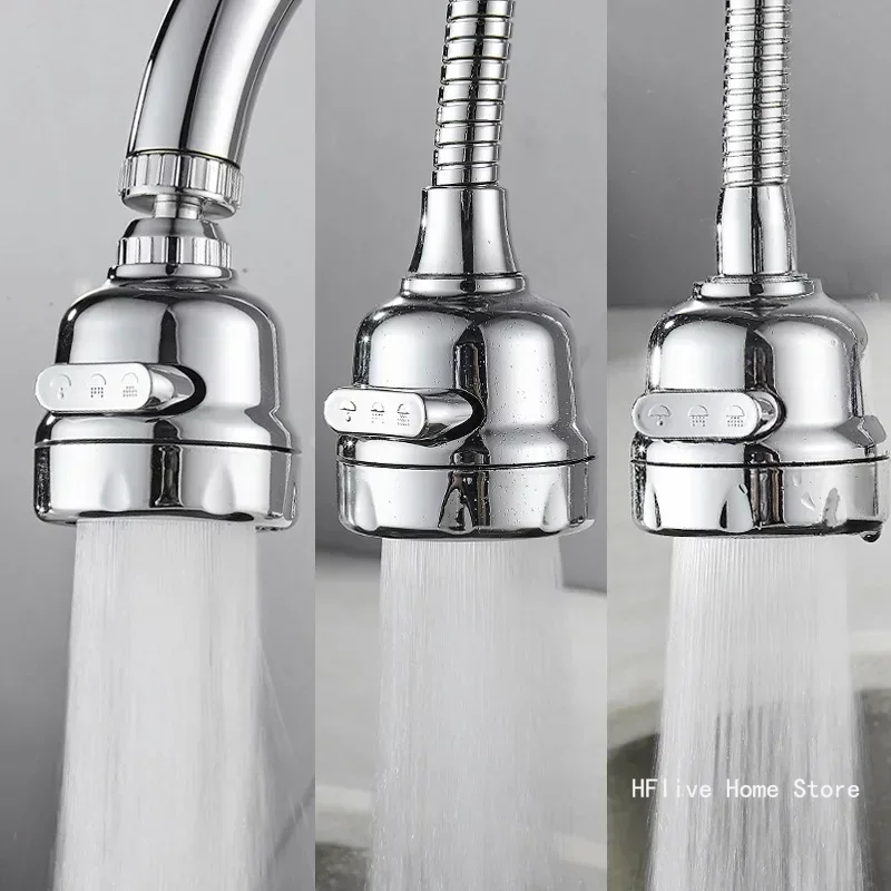 2/3 Modi Universele Keuken Kraan Adapter 360 ° Rotatie Kraan Filter Extenders Gadgets Sproeien Waterbesparende Kraan Mondstuk