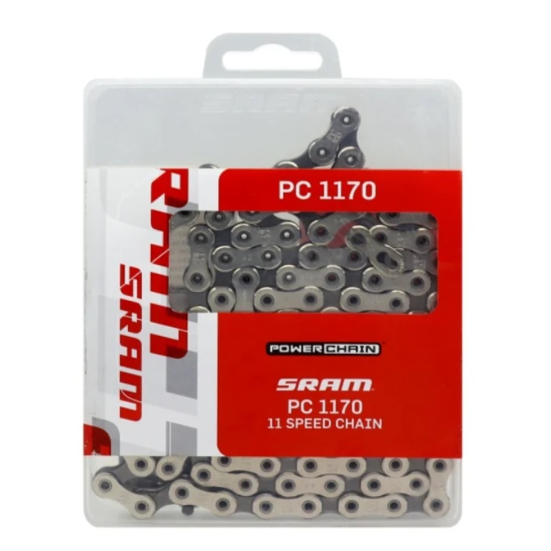 PC-1110 1170 pcxx1 Cadena MTB de 11 velocidades - Pasadores endurecidos cromados ligeros PowerLock de 11 V para SRAM: YELLOW