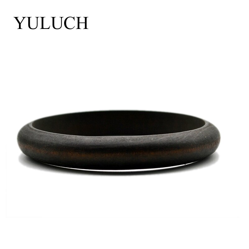 Yuluch diy artesanal de madeira natural simples pulseiras pulseira de madeira jóias grandes pulseiras para mulher