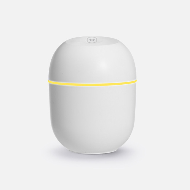 220ML Mini Portable Ultrasonic Air Humidifer Aroma Essential Oil Diffuser USB Mist Maker Aromatherapy Humidifiers for Home: white