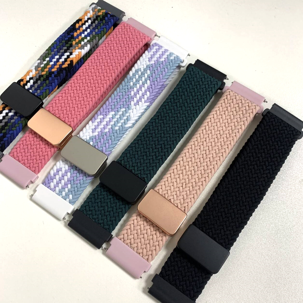 20 mm 22 mm nylon sportband voor AMAZFIT BIP 6 5 GTS 4 mini GTS/GTR 4 3 2E ademende armband BALANS 2 actieve 2 Stratos 3 band