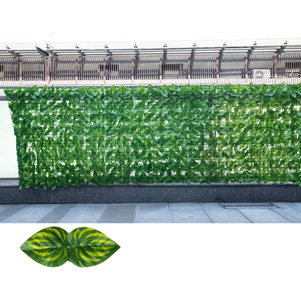 3m Leaf Decoration Artificial Hedge Privacy Fence Farm Balcony Home Outdoor Garden Vine Patio Practical Backyard Multifunction