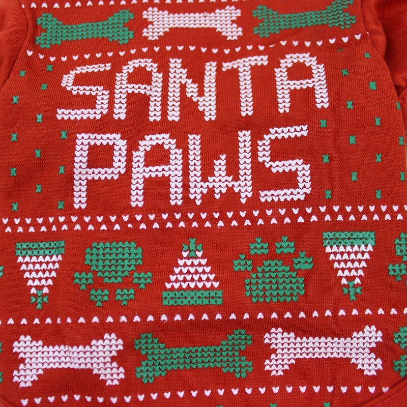 WINTER Pets Dog Clothes Christmas Bones Dog Pet Vest Puppy Cotton T Shirts Dog Shirts Dog Supplies