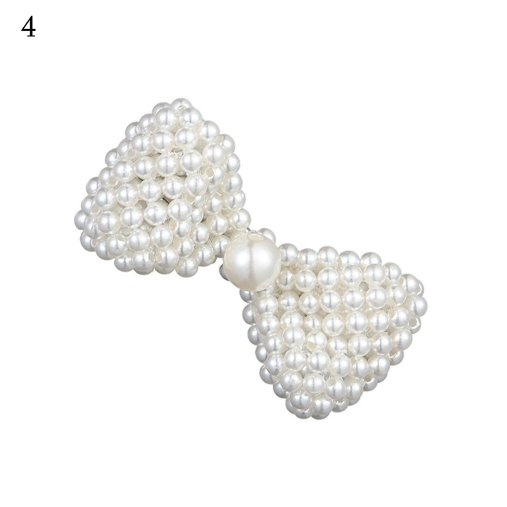 Pinza para el pelo con perlas para mujer, pasador a presión de coreano , horquilla, accesorios de peinado: Style4