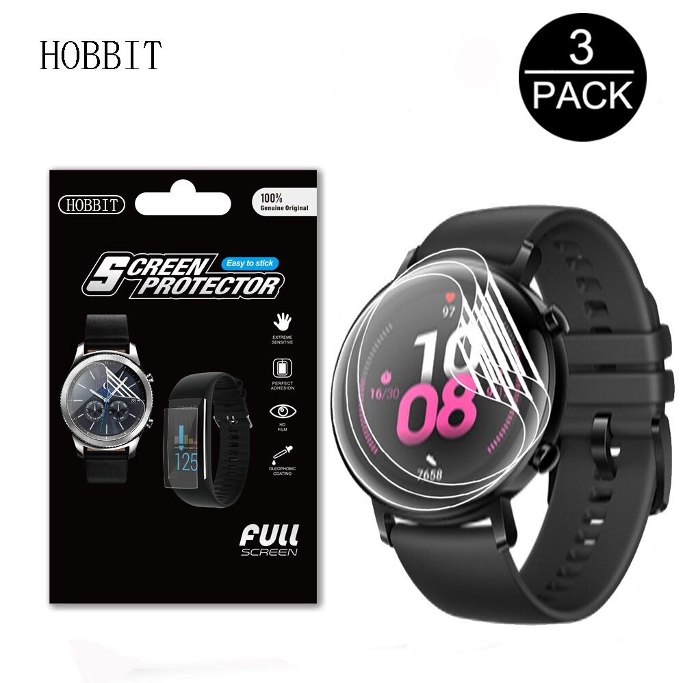 3 stk til huawei honor watch magic  gt 2 gt2 42mm 46mm pro smartwatch tpu film fuld dækning blød lcd skærmbeskytter ikke glas