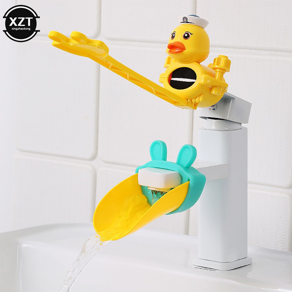 Cartoon Faucet Extender For Kids Hand Washing In Bathroom Sink Animals Accessories Kitchen Convenient for Baby Washing Helper