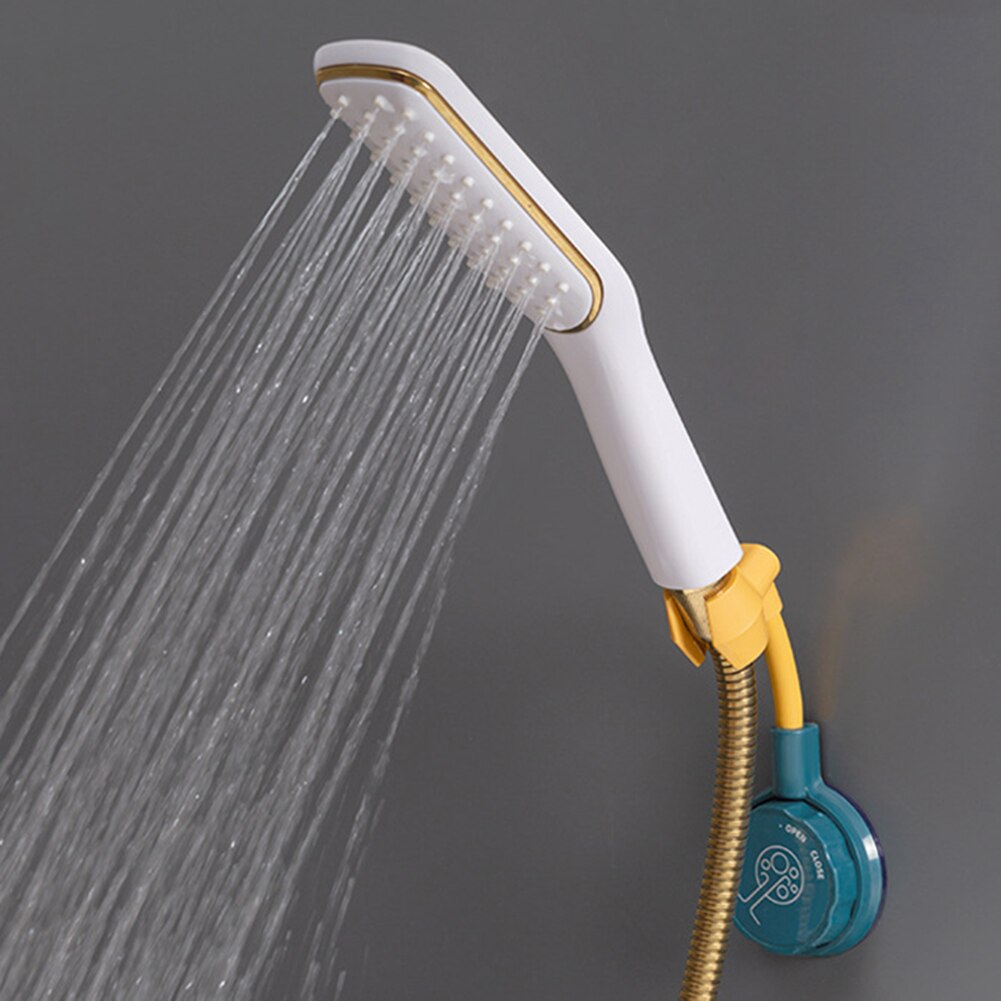Soporte de pared para cabezal de ducha, estante de soporte sin perforaciones, 360 grados, accesorios de baño