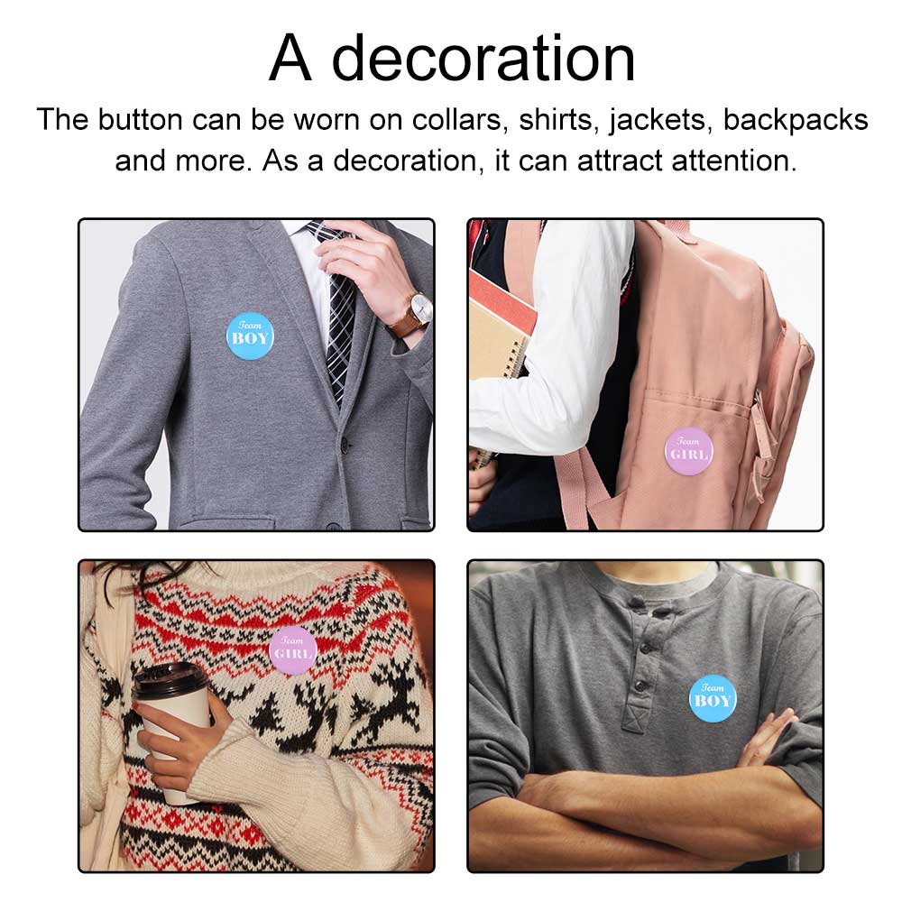 Badge Kids Party Accessories Tinplate Button Badge Decoration Party Buttons Sticker Kids Party Badg