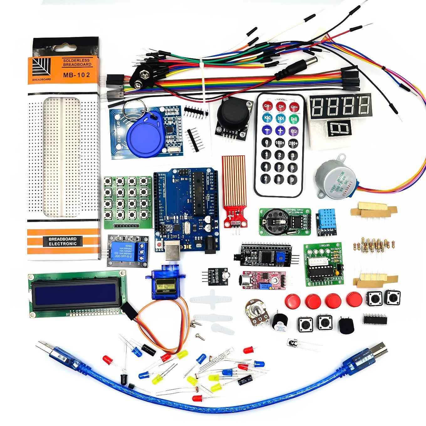 RFID-Starterkit für Arduino für UNO R3, offizielle Version ATMEGA328P, RFID-Upgrade-Version, Lernsuite mit Komponentenbox: GRÜN JADE