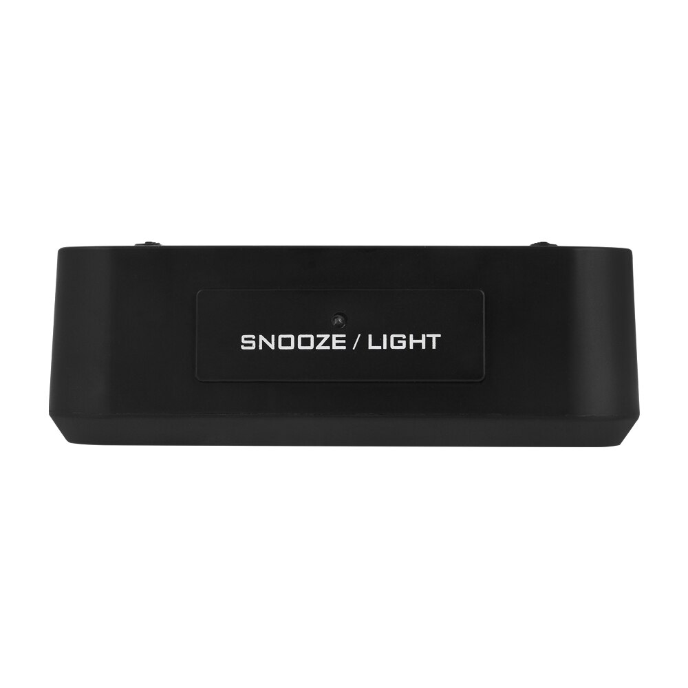 Batteri digitalt vækkeur elev ur stort lcd display snooze børn ur lyssensor natlys kontor bord ur