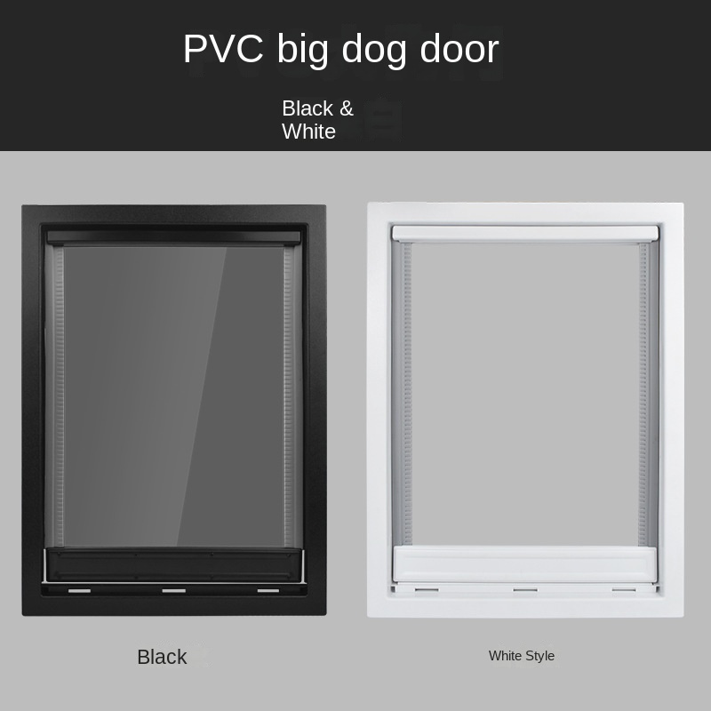 Puerta de PVC Extra grande para perro Golden Retrievers, pastores alemanes, Rottweilers y razas grandes, puerta de fácil entrada y salida para perros
