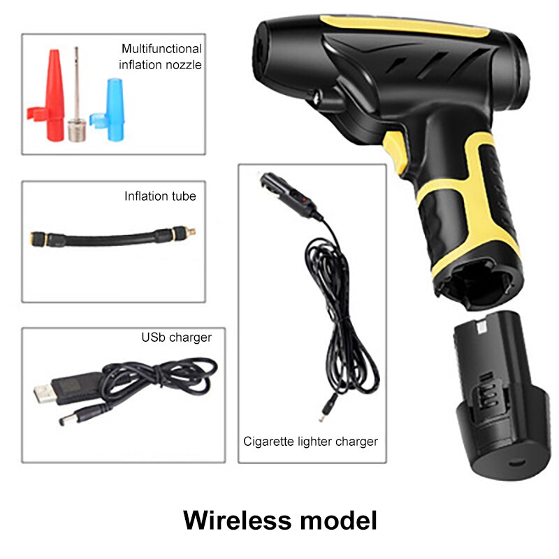 Wireless Inflatable Pump Inflatable pump 120W Rechargeable Air Compressor W... β Vicedeal