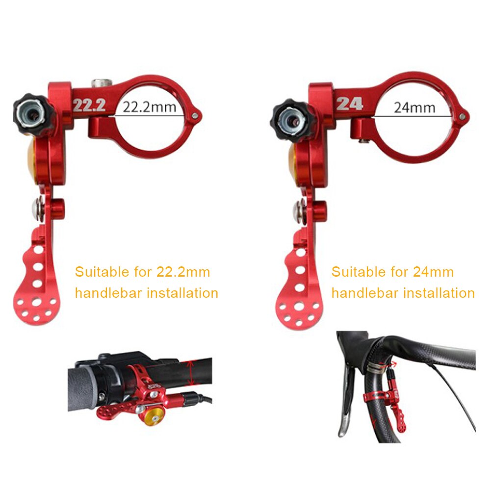 Tija de sillín ajustable para bicicleta de montaña y carretera, palanca de Control remoto mecánico Universal, 22,2/24MM
