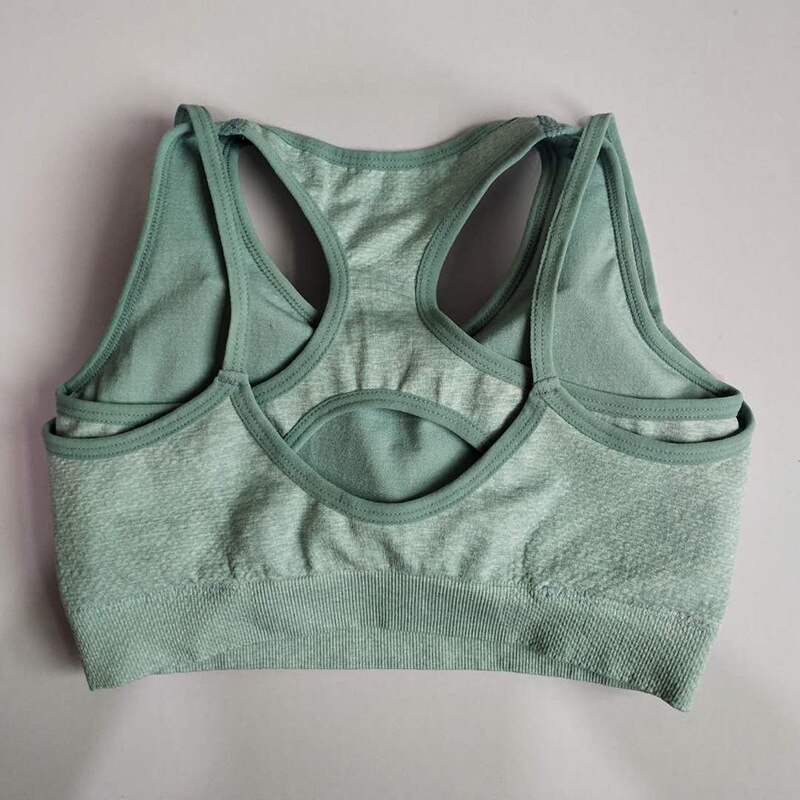 Sujetador deportivo de realce para mujer, Top corto con tanque de ropa deportiva para Fitness, Yoga, correr,