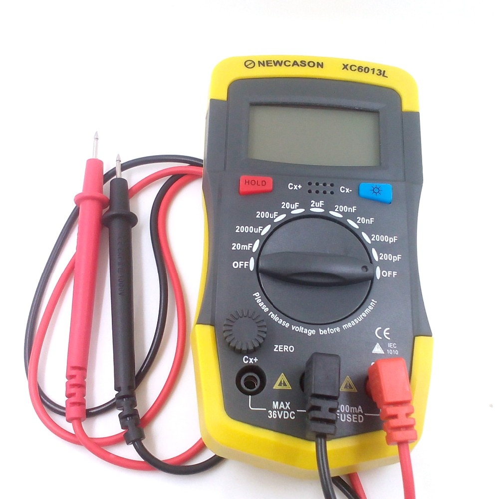 Digtital Capacitance Meter XC6013L Capacitor Tester mF uF Circuit Gauge Capacitance Meter Tester