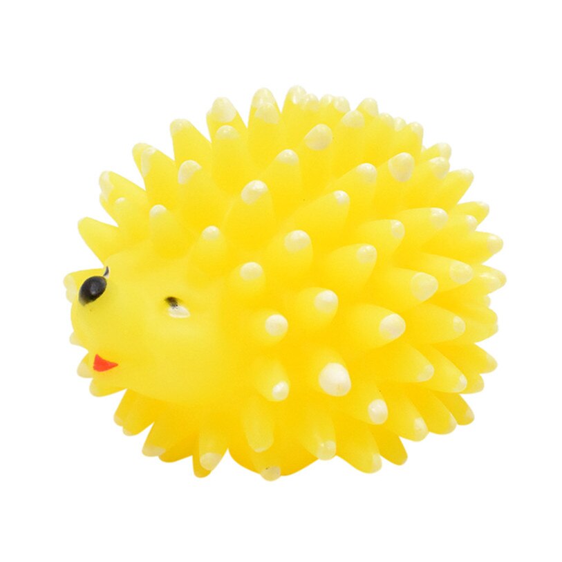 Cute Hedgehog Ball Pet Squeak Toys Silicone Sound Play Dog Toys For Small Large Dogs Cats Puppy Teeth Molar Chew Toys 40JA2