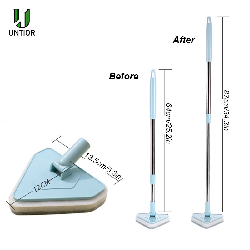 UNTIOR – brosse de salle de bain à Long manche, évolutive, éponge de remplacement, vadrouille, baignoire, carrelage, brosse de nettoyage de sol, outils de nettoyage de vitres en verre