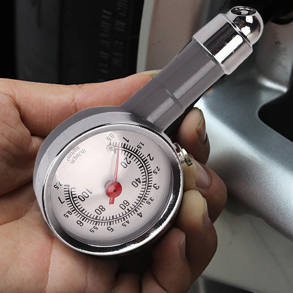 Professionele Bandenspanningsmeter Air Meting PSI/BAR Release Knop Auto