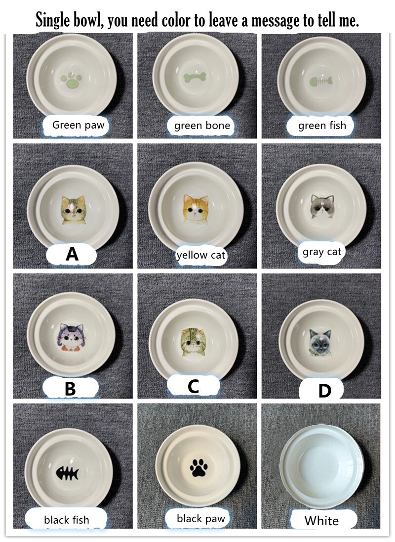 Nuovo alto-fine animale domestico Ciotola di Bambù Mensola in Ceramica di Alimentazione e Bere Ciotole per Cani Gatti Doppio Ciotole animale domestico alimentatore accessori: singolo bowl