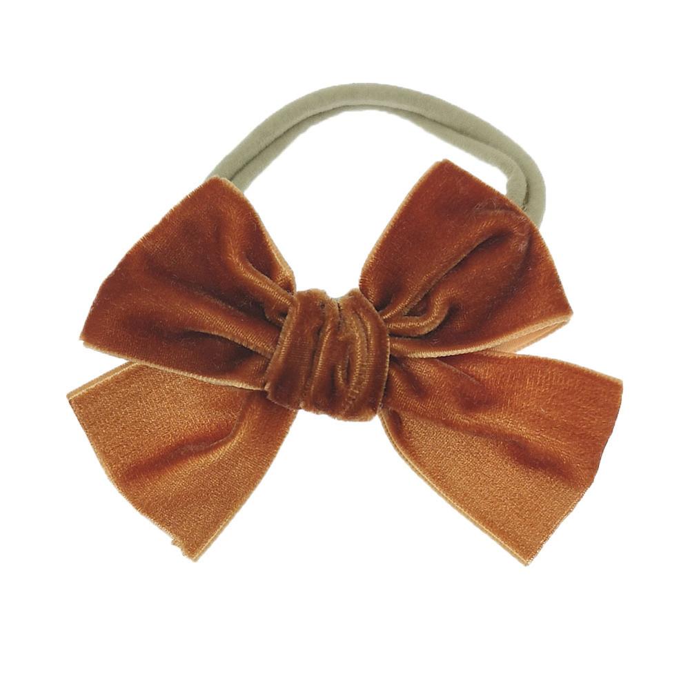 Effen Fluwelen Strik Baby Hoofdbanden Voor Meisjes Handgemaakte Nylon Elastische Zachte Knoop Baby Tulband Hoofdband Pasgeboren Baby Haaraccessoires: 14