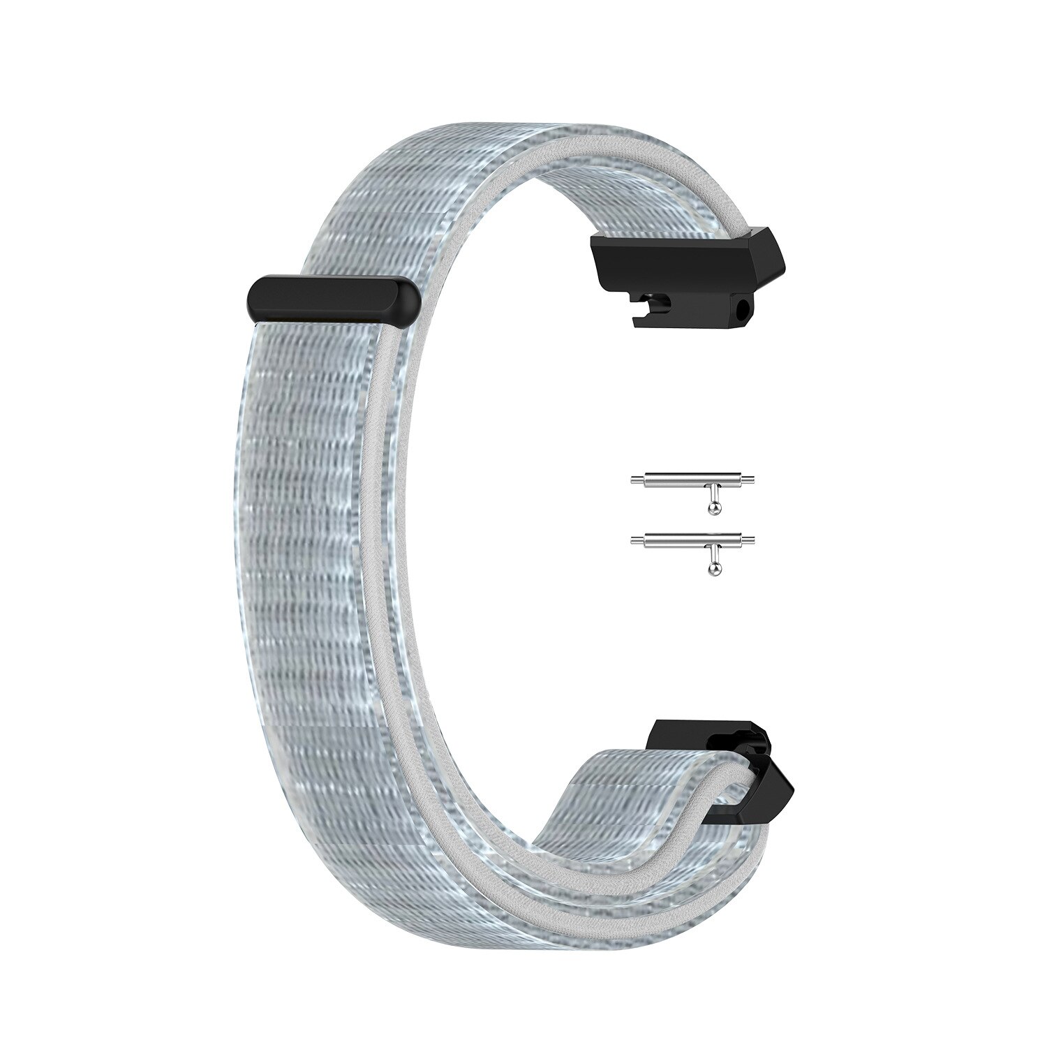 Zachte nylon loopbackband, geweven klittenband polsband, horlogeband voor fitbit inspire hr/inspire smartwatch: Zeeschelp