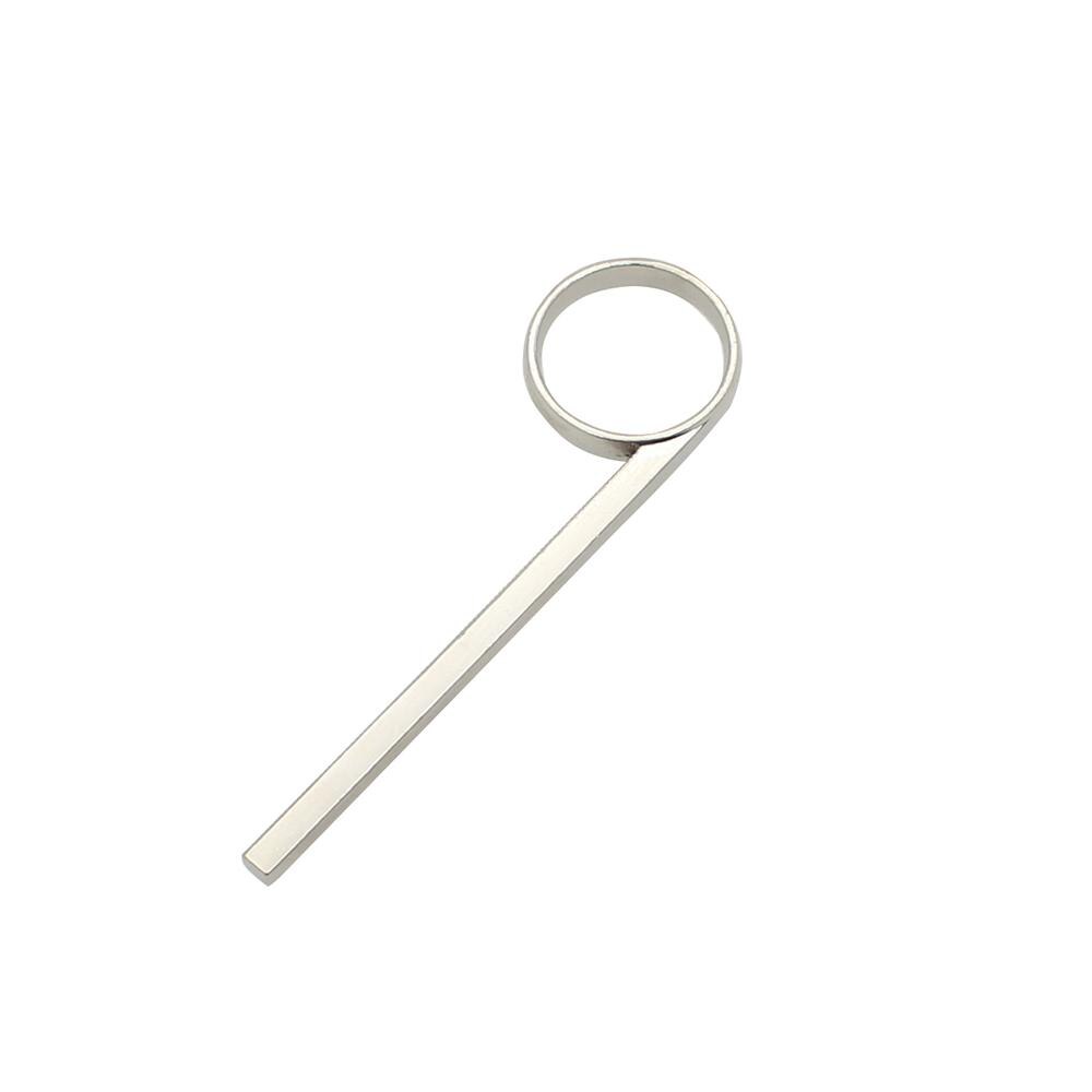 Trompette plaquée Nickel de 86mm, 3e anneau coulissant, pièces et accessoires pour trompette