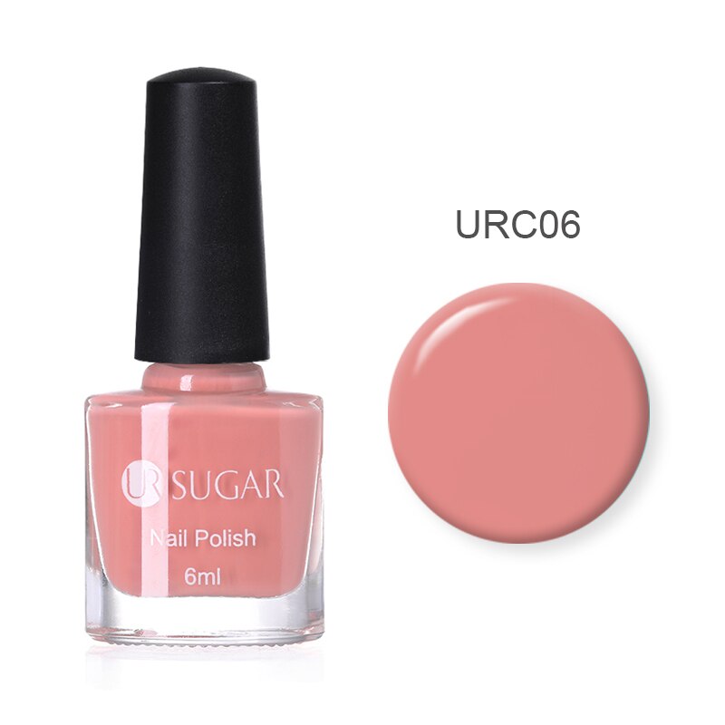 Ur Suiker 6 Ml Snoep Nail Kleur Nagellak Licht Roze Geel Blauw Shining Nail Art Varnish Vernis Voor Nail diy: URC06